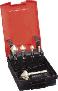 Zestaw pogłębiaczy stożkowych DUO DIN335 HSSE,kształt C, chwyt cylindryczny 90° 6,3-25mm FORMAT GT