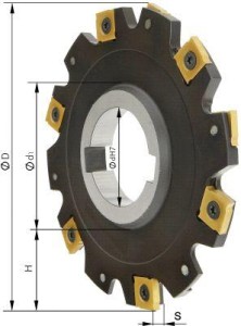 Frez tarczowy bez kołnierza,8-ostrz.D 80x6 mm