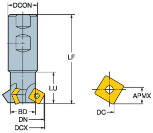 U-Max®, frez do fazowania RA215.64-32M32-4512 ID:5740215 Sandvik