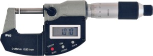 Mikrometr zewnętrzny IP65 cyfrowy,w etui 0-25mm FORMAT