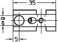 Uchwyt do końcówek pomiarowych,krótki 35mm HP