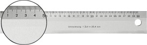 Przymiar z metalu lekkiego 600mm FORMAT