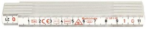 Metrówka składana, z tworzywa sztucznego, biała 1m HULTAFORS