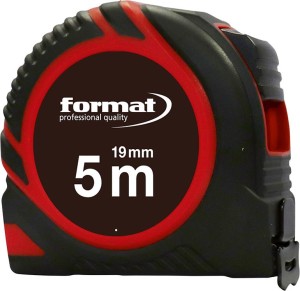 Taśma miernicza kieszonkowa 5mx19mm, z magnesem FORMAT