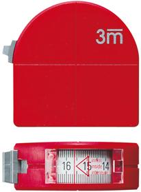 Taśma miernicza kieszonkowa z okienkiem i funkcją cyrkla 3mx16mm FORMAT