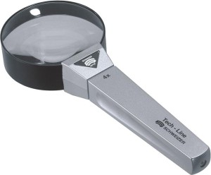 Lupa ręczna Tech-Line D65mm,powiększ. 4-krotne SCHWEIZER
