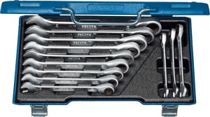 Zestaw kluczy płaskich z grzechotką pierścieniową 8-19mm, 12-częściowy GEDORE