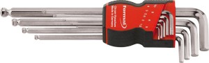 Zestaw kluczy trzpieniowych, kątowych, z końcówka kulistą 1,5 x 10 mm FORMAT