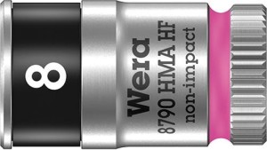 Końcówka wymienna klucza nasadowego, 6-kątnego, z funkcją przytrzymywania, długa 1/4 8x mm Wera