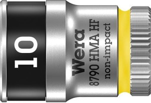 Końcówka wymienna klucza nasadowego, 6-kątnego, z funkcją przytrzymywania, długa 1/4 10x mm Wera