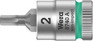 Nasadka wkrętakowa 1/4 do śrub z łbem z gniazdem 6-kątnym 2x28mm Wera