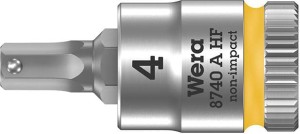 Nasadka wkrętakowa 1/4 do śrub z łbem z gniazdem 6-kąt.z funkcją przytrzymywania, 4x28mm Wera