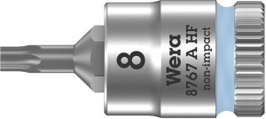 Nasadka wkrętakowa z funkcją przytrzymywania 1/4 do śrub z łbem z gniazdem TORX 8x28mm Wera