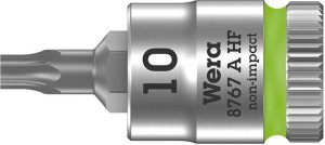 Nasadka wkrętakowa z funkcją przytrzymywania 1/4 do śrub z łbem z gniazdem TORX 10x28mm Wera