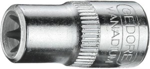 Końcówka wymienna klucza nasadowego, 1/4 do śrub z łbem Torx 10x25mm GEDORE
