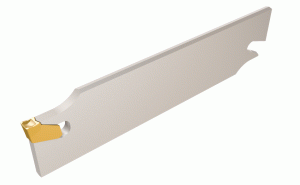 SGFH 26-3-SELF-GRIP blades for parting and grooving with single-ended inserts. Blades with coolant holes are designated with "K".