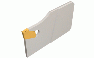 SGB 19-1.2-Single-sided blades for SELF-GRIP parting & grooving inserts.