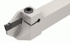 DGTR 19BC-3D40-Integral shank, reinforced (with and without coolant holes) parting and grooving tools for double-ended inserts.