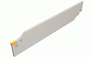 TGFH 100-9-Very rigid clamping. Enables machining at very high feed rates and provides excellent straightness and surface finish. Recommended for parting large diameter parts and for interrupted cuts. Excellent tool and pocket life.