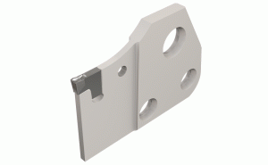 TGAD 5N-Parting and grooving adapters carrying TANG-GRIP tangentially clamped inserts.