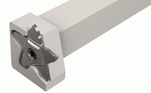 PCHPR 25-34-Perpendicular PENTACUT holders carrying inserts with 5 cutting edges, for facing, grooving, parting and recessing.