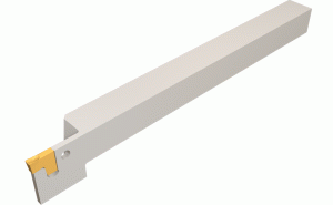 TGTR 1212-2T15SH-L120-IQ-Integral shank tools with a very rigid clamping. Enables machining at very high feed rates and provides excellent straightness and surface finish. Recommended for parting interrupted cuts. Excellent tool and pocket life.