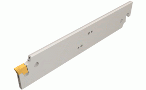 TGFH 32C-4-JHP-Parting and grooving blades with channels for low and high-pressure coolant carrying TANG-GRIP inserts.