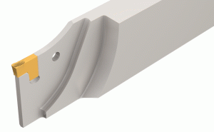 TGFHL 26-3TR-D36R-Reinforced blades for TRAUB and Index machines carrying TANG-GRIP tangentially clamped inserts.