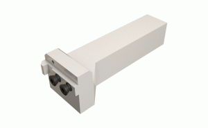 HAPL 25C-Face machining perpendicular holders for adapters.