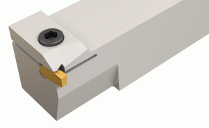 GHMPR 20-CUT-GRIP, perpendicular toolholders for shallow radial and axial grooving. Light turning, small depth of cut (ap=0.1-0.5 mm), and small feed (f=0.1 mm/rev).