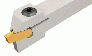 GHMR 25-CUT-GRIP toolholders for shallow radial and axial grooving. Light turning, small depth of cut (ap=0.1-0.5 mm), and small feed (f=0.1 mm/rev).