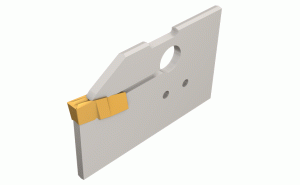 CGHN 32-5S-Single-ended blades, used for grooving and turning.