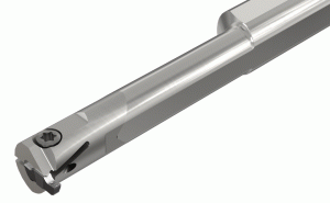 GEHIMR 15.9SC-14-Internal machining of carbide bars with coolant holes. Using GEMI and GEPI inserts in widths smaller than .075" (the insert is not fully supported).