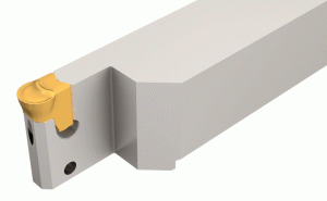 TGBHR 40C-14T40-SUMO-GRIP tools with very rigid clamping. Recommended for grooving, turning and parting at very high feed rates and interrupted cuts. Excellent tool and pocket life.