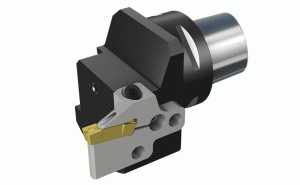 C8 GHAD-8-JHP-Holders with high pressure coolant channels and CAMFIX (ISO 26623-1 standard) exchangeable shanks for grooving and turning.