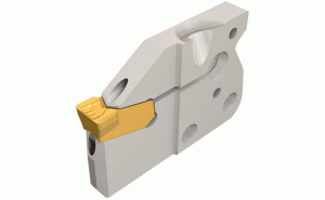 CGPAD 8L-T22-JHP-MODULAR-GRIP adapters with high-pressure coolant channels carrying CUT-GRIP inserts.