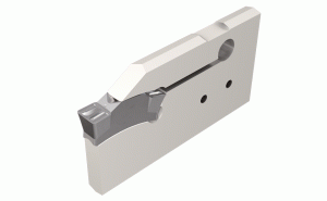 TGHN 32-6S-Single-ended blades carrying TOP-GRIP utility grooving and turning inserts.