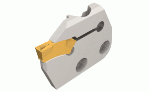 TGPAD 4R-T16-TOP-GRIP adapters carrying TGMF / TGMP groove-turn inserts.