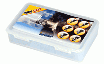 KIT MINCUT INCH-Contains one toolholder and a set of 6 different inserts for internal face grooving and turning and for other internal applications.