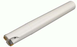 HTP D.75-2-L6.0-C.75-LN06-TANGPLUNGE, Side plungers carrying tangentially clamped inserts with 4 cutting edges. .197" side plunging capacity and .100" maximum face milling DOC. Provide excellent side wall surface finish and a flat bottom.