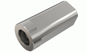 FLEXFIT 200-HOLDER-DCN-MS-FLEX-FIT threaded modular shank with 3 flats for side clamping