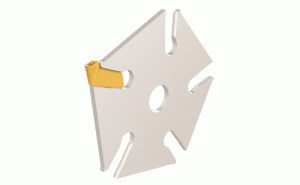 ADMP D22-1.6-Parting and grooving adapters with 5 pockets for SLIM-GRIP inserts.