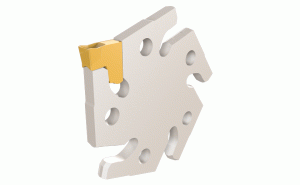 ADMP D45-2.0-Parting and grooving adapters with 5 pockets for TANG-GRIP tangentially clamped inserts