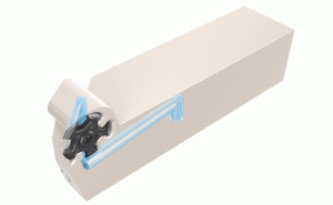 SEL 2525X16TT-JHP-MC-External threading tools with bottom inlet coolant channels, carrying inserts with 10 threading corners.