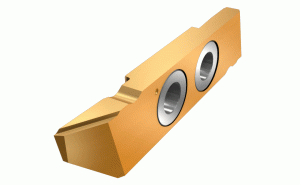 SCIL 41-BLA08-10K8 IC1008-Back turning inserts with a frontal lead angle used on Swiss type automatics and small CNC lathes.