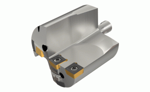 MD-DR-DH 360 070707-06-Exchangeable drilling heads with guide pads carry square inserts.
