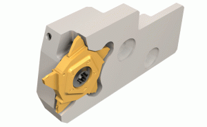 PCAD 24LE-JHP-Parting and grooving adapters with channels for high-pressure coolant, carrying PENTA 24 inserts