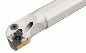 A-PCLXR 16-3X-Lever lock boring bars carrying CXMG 80° rhombic inserts, for heavy internal turning applications.