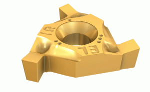 GTGA 16ER/IL 195 IC508-Precision, three cutting edges, shallow grooving inserts, used for external and internal machining.