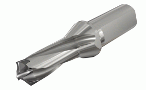 D3N 0630-095-075A-1.5D-Exchangeable head 3 flute drills with internal coolant holes and one flat shank. Drilling Depth: 1.5xD